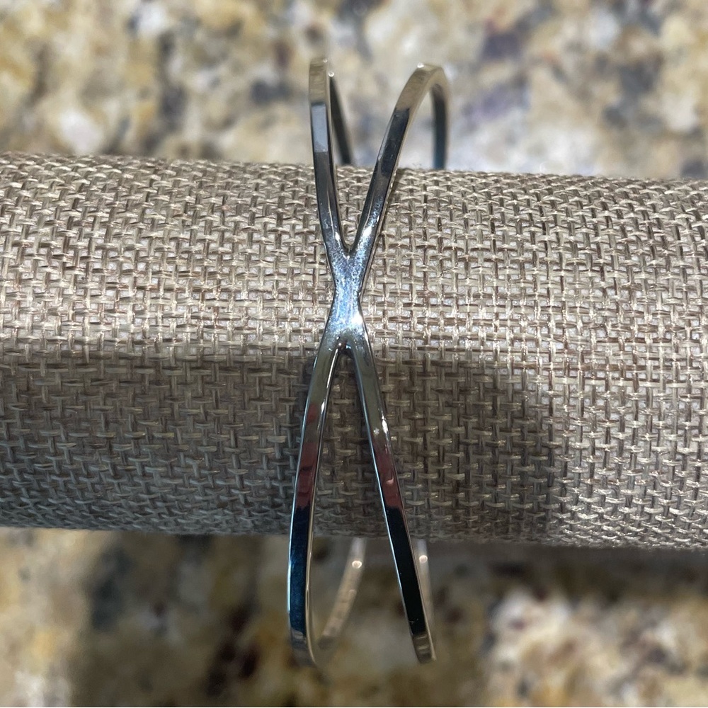 Double-Piece Bracelet, Silver Toned